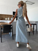 Isabelle | Maxi Denim Dress