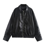 Greta™ | Giacca Aviatore Donna in Eco Pelle